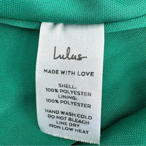 Lulus Romantic Love Floral Chiffon Ruffle Cold Shoulder Midi‎ Dress Green XS thumbnail 13