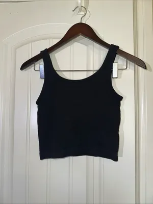 Pro-Fit Seamless Ribbed Sports Bra L NWOT Black thumbnail 4