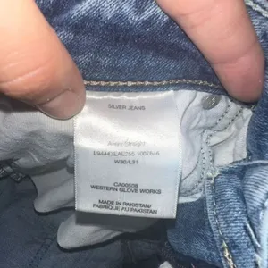 Silver distressed acid wash Avery Straight 30x31 jeans thumbnail 3