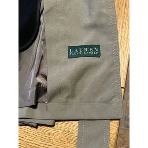 Lauren Ralph Lauren‎ Khaki Classic Belted Trench Coat Overcoat Size 40L City thumbnail 4