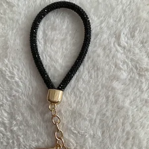 Sparkling wrist band key chain Black thumbnail 2