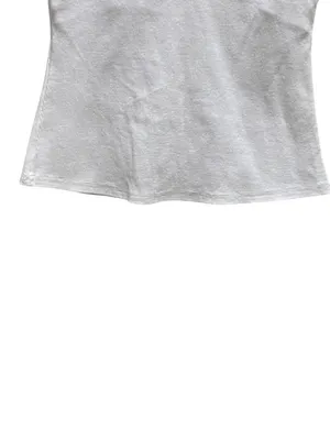 Boutique Built In Bra Ribbed Tank Top White Size XL Minimalist Neutral Summer thumbnail 7