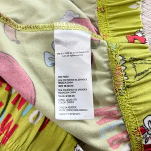Dr. Seuss Grinch Pajamas Pants Green and‎ Red Size M thumbnail 6