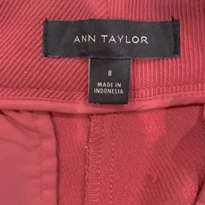 Ann Taylor size 8 coral trousers slacks thumbnail 5