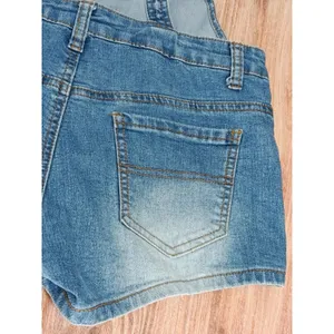 Chiqle Women’s Denim Overall Shorts Blue Size Small thumbnail 14