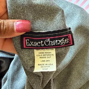 Y2k Grey Exact Change Velvet Floral Maxi Skirt thumbnail 6