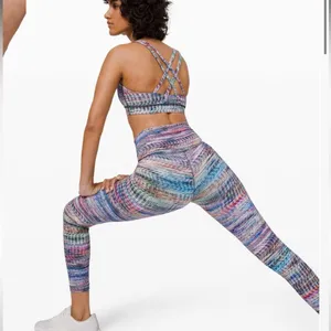 Lululemon Wunder Train High-Rise Tight 25" Digital Oasis White Multi Size 6 thumbnail 2