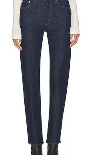 Veronica Beard Ryleigh Dark Night Slim Straight High Rise Denim Jeans - Size - 6 thumbnail 1