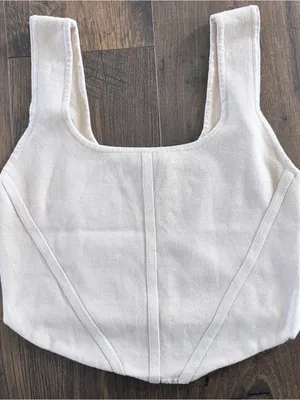House of Harlow 1960 Cream Square-Neck Tank thumbnail 5