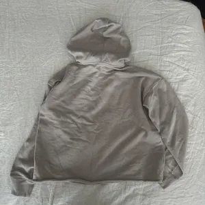 Aerie Beige Cropped Cotton Loose Fit Hoodie thumbnail 4
