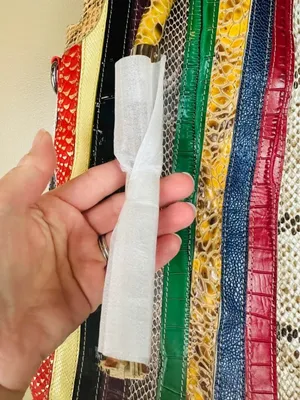 Multicolor Snake Embossed Striped Patchwork Tote Purse Shoulder Bag Crossbody thumbnail 2