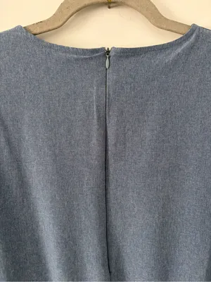 Albion Fit Cap Sleeve Chambray Going Places Athleisure Travel Casual Mini Dress M thumbnail 7