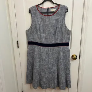 Boden Matilda Dress 16/18R Tweed Academia Career Classic thumbnail 3