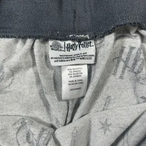 Harry Potter Wizarding World Gray Pajama Set Long Sleeve Joggers Large HP Print thumbnail 4