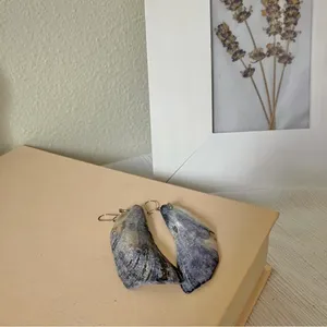 Mussel Shell Earrings Dangly Mermaidcore Beachy Coastal Eclectic Boho Jewelry thumbnail 4