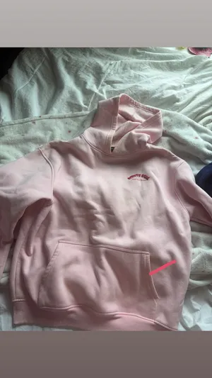 White Fox Hoodie Boutique Pink thumbnail 3