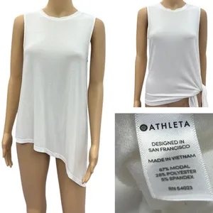 Athleta Cloudlight Sleeveless Asymmetrical or Side Tie Tank Top Shirt Womens S thumbnail 3