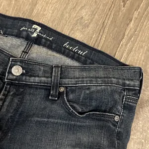 SEVEN FOR ALL MANKIND Bootcut Jeans Women‎ Size 30 Dark Wash Stretch Made In USA thumbnail 3