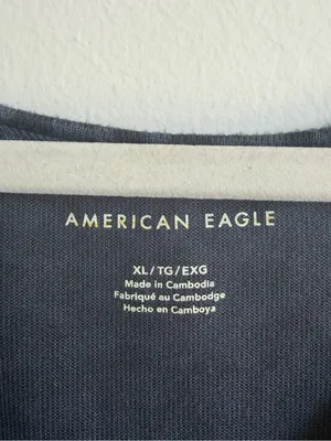 American Eagle Grey Leopard Fleece Pullover thumbnail 4