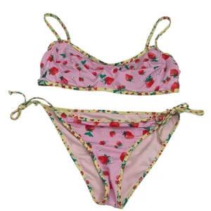 Bananamoon Strawberry Print Bikini Set sz M thumbnail 1