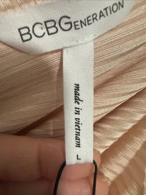 BCBGeneration *flawed* Sleeveless V-Neck Maxi Dress in Blush Pink Size Large thumbnail 6