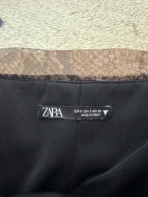 Zara Snake Print Mesh Crop Corset Top thumbnail 3