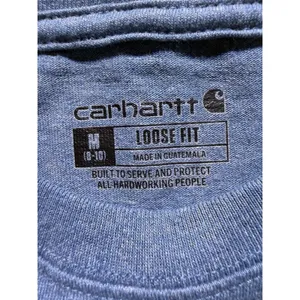 Carhartt Women's Blue Loose Fit Pocket Tee Sz M(8-10) (f5) thumbnail 8