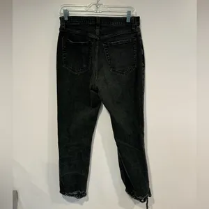 Black Abercrombie and‎ Fitch the ankle straight high rise jeans thumbnail 3