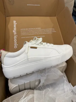 Dr. Scholl's Time Off Platform Sneakers (White) thumbnail 3