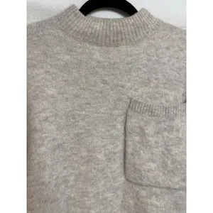 & Other Stories Cream Crewneck Sweater with Pocket thumbnail 3