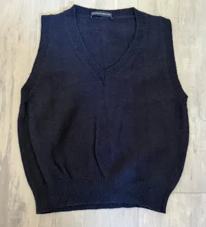 Brandy Melville Navy Knit Sweater Vest thumbnail 1