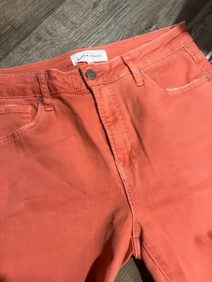 Risen pink like wide leg flare jeans size 11/30 thumbnail 5