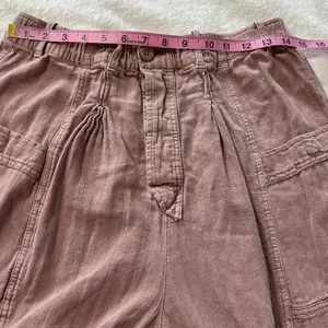 Free People Living in the City Seamed Pink Relaxed Pants thumbnail 3