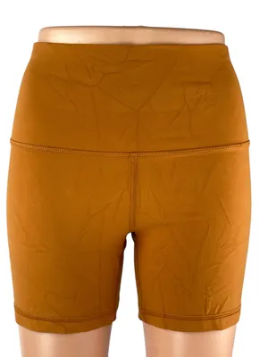 Aritzia TnAction Women's Brown High Rise Activewear Yoga Athletic Biker Shorts M thumbnail 1