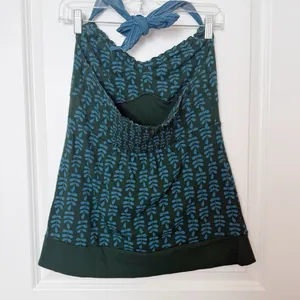 Vintage American Eagle Y2K Babydoll Halter Top Medium Bohoh 2010s Bella Swan thumbnail 3