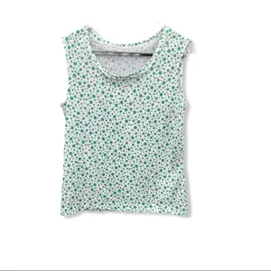 Vintage Sleeveless Polyester Polka‎ Dot Top Green thumbnail 6