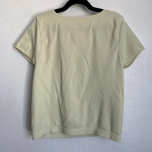 Free People Intimately Fitted Short Sleeve Tee T-shirt in Pale‎ Yellow thumbnail 2