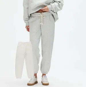 PARKE Cozy Drawstring Joggers in Light Gray thumbnail 2