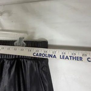 Calia Womens Ath-Leather Jogger Pants Black Elastic Waist WAX32302‎ Size M Goth thumbnail 8