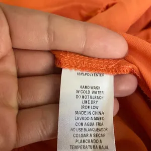 Petal Roz Orange Off The Shoulder Tiered Midi Dress Size S thumbnail 3
