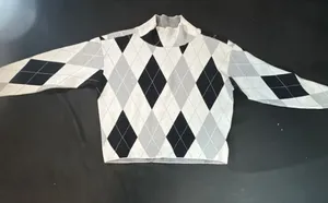 Maeve by Anthropologie Argyle Mock Neck Sweater thumbnail 3