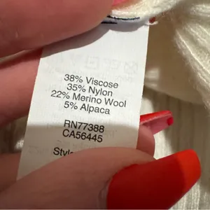 Madewell Cream Merino Wool & Alpaca Blend Turtleneck Sweater thumbnail 3