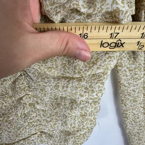 Altar'd State Top Women Large Beige Floral Ruched Cottage Fairy Romantic Boho‎ thumbnail 6