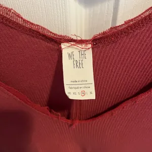 We The Free Burgundy V-Neck Blouse thumbnail 3