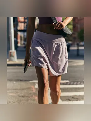 NWT Free People FP Movement Hot Shot Harem Shorts - oyster gray purple - XS thumbnail 5