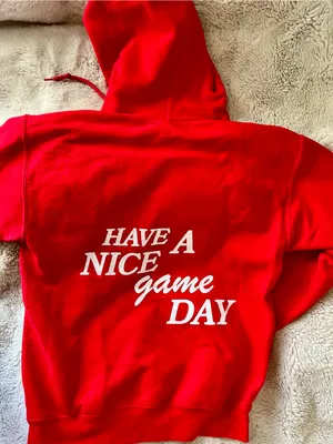 Game Day Red Hoodie Sweatshirt thumbnail 2