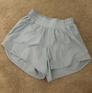 lululemon athletica Light Blue Women's Run Shorts thumbnail 1