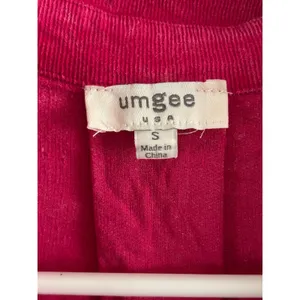 Umgee USA pink corduroy long sleeve dress feminine thumbnail 4