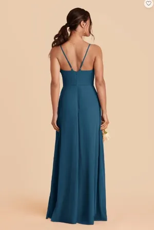 Birdy Grey Theresa Chiffon Dark Teal Dress thumbnail 2