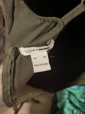 Green v neck jumpsuit thumbnail 5